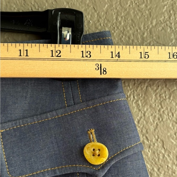 Acler Denim Ruffled Mini Skirt Size 8 - Picture 4 of 7